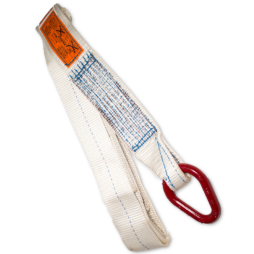 Red and white DOT exemption strap