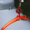 Orange propane tank strap