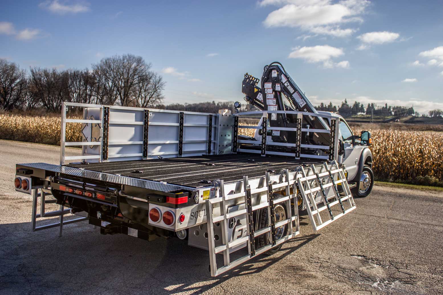 back view of truck bed