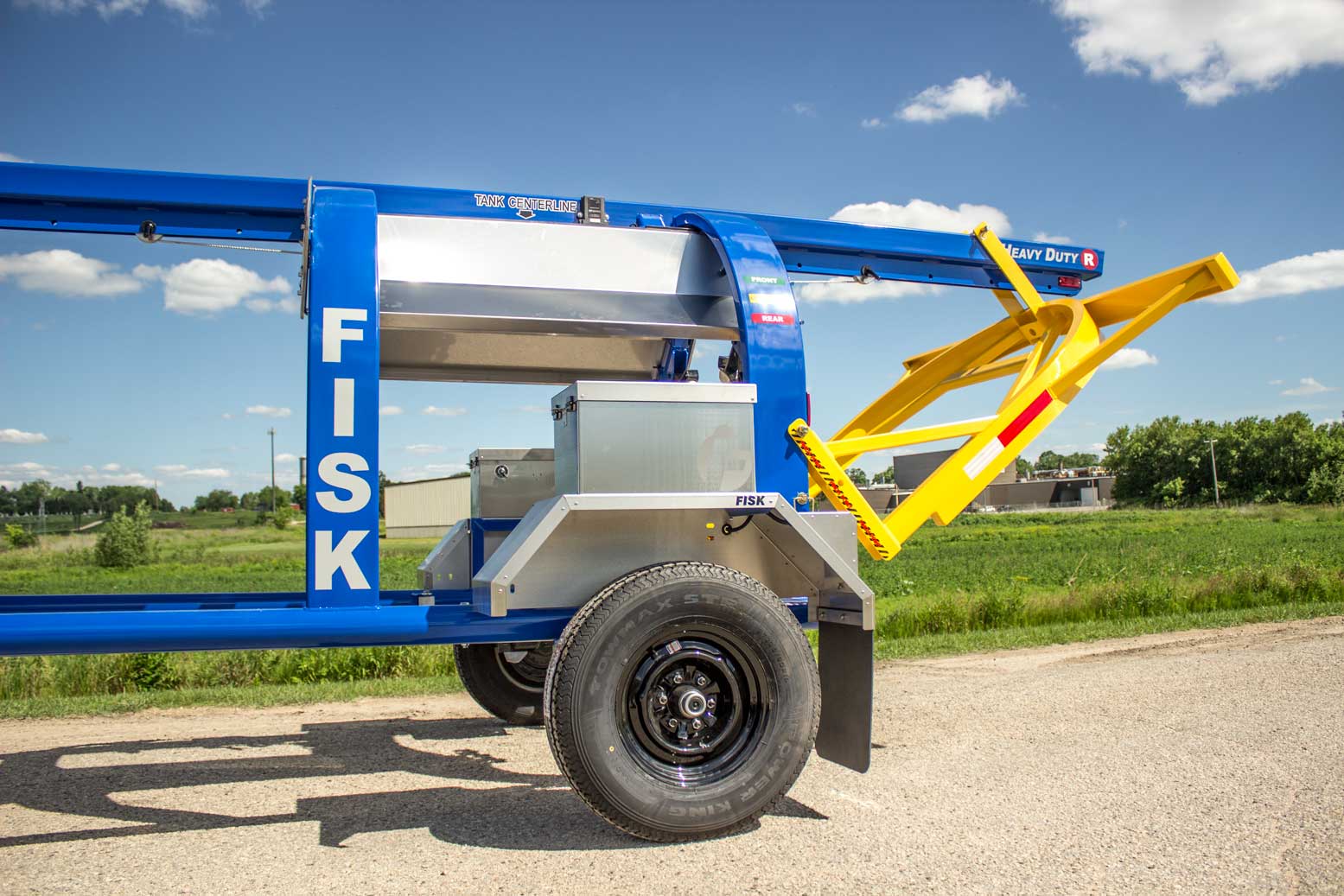 Side view of trailer DOT exemption bumper system