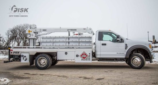 Fisk propane service truck with a 2017 Ford chassis