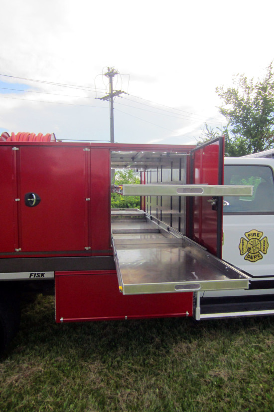 Fire Department service truck storage