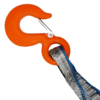 Orange hook on a lug strap