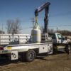 Lifting a propane cylinder on a truck