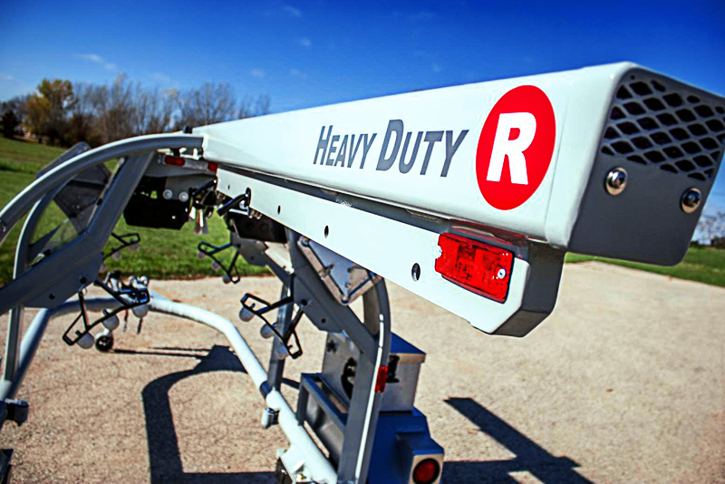 The back end of a heavy duty propane trailer from Fisk